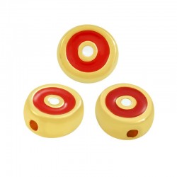 Perle en Zamak Émaillé à œil rond 8 mm Ø1.5 mm