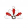 Argent antique plaqué 999° / Blanc / Rouge