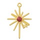 Enameled Zamak Pendant North Star 23x33mm