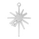 Enameled Zamak Pendant North Star 23x33mm