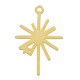 Colgante de Metal Zamak Estrella Esmaltada 23x33mm