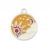 Placcato argento antico 999°/ Ambra/ Terracotta/ Avorio