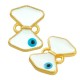 Enameled Zamak Connector Bow Tie 15x11mm