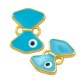 Conector de Metal Zamak Copo con Ojo y Esmalte 15x11mm