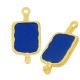 Pendentif Charm en Zamak Émaillé 12 x 21 mm