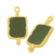 Enameled Zamak Pendant Charm Tag 12x21mm