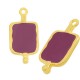 Pendentif Charm en Zamak Émaillé 12 x 21 mm