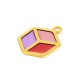 Charm cube Hexagonal en Zamak Émaillé 20 x 22 mm