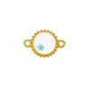 24K Gold Plated/ White/ Howlite Turquoise/ Black
