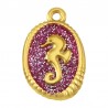 24K Gold Plated/ 0.12µm/ Glitter Vermilion