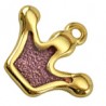 24K Gold Plated/Purple Transparent