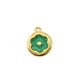 Pendentif fleur en Métal/Zamak émaillé 15mm