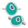 999° Silver Antique Plated/ Jade/ Purple