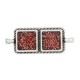 Enameled Zamak Connector Rectangular 11x22mm
