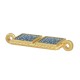 Enameled Zamak Connector Rectangular 11x22mm