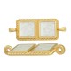 Enameled Zamak Connector Rectangular 11x22mm