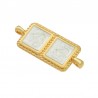 Plaqué or 24 carats/ Blanc nacré