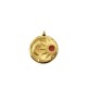Pendentif soleil et lune en Métal/Zamak émaillé 24mm