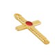 Enameled Zamak Pendant Cross 22x31mm