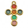 24K Gold Plated/Multi Transparent