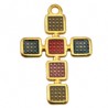 24K Gold Plated/Multi Transparent