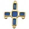 24K Gold Plated/Blue Transparent