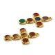 Enameled Zamak Pendant Cross 29x39mm