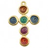 24K Gold Plated/Multi Transparent