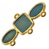 Oro 24K/ Azul Transparente