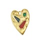 Enameled Zamak Charm Rectangular 30x45mm