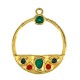 Enameled Zamak Pendant Round 35mm