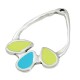 Colgante de Metal Zamak Ovalado Gotas con Esmalte 28x45mm