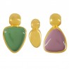 Placcato oro 24 carati/ Viola vintage/ Menta