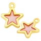 Charm Étoile en Zamak Émaillé 14 mm