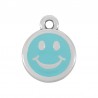 999° Silver Antique Plated/ Light Blue