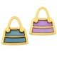 Enameled Zamak Charm Bag 17x18mm