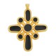 Croix Pendentif en Zamak Émaillé 34 x 38 mm