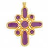 24K Gold Plated/ Purpple