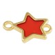 Conector de Metal Zamak Estrella Esmaltada 12mm