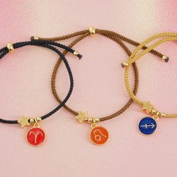 Charm rond en Zamak Émaillé Signe Astrologique Bélier 12 mm