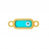  24K Gold Plated/ Transparent Turquoise/ White/ Light Blue/ Black