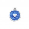 999° Silver Antique Plated/ Pearl Blue