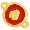 24K Gold Plated/ Red