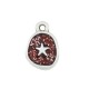 Colgante de Metal Zamak Estrella de Mar con Esmalte 10x12mm