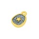 Ciondolo Ovale a Forma di Stella Marina in Zama Smaltata 10X12 mm