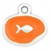 999° Silver Antique Plated/ Peach
