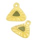 Enameled Zamak Charm Triangle 15mm