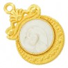 24K Gold Plated/ Pearlised White