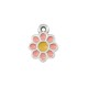 Enameled Zamak Charm Flower Daisy 11mm