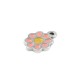 Enameled Zamak Charm Flower Daisy 11mm